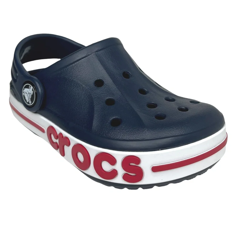 Crocs‎ Bayaband Little Boys Girls Slip-on Clog SZ 11-13 Navy Blue Water F…